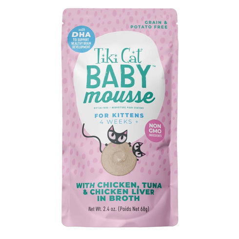Tiki Cat Baby Chicken Tuna & Chicken Liver Wet Cat Food 2.4oz - Poudre Pet & Feed Supply