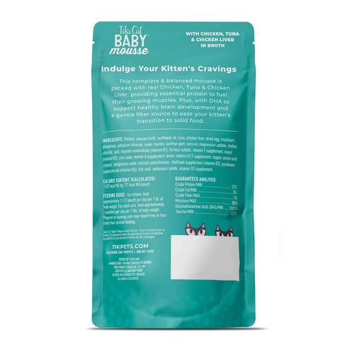 Tiki Cat Baby Chicken Tuna & Chicken Liver Wet Cat Food 2.4oz - Poudre Pet & Feed Supply 2