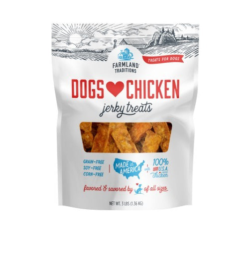 Farmland Traditions Dogs Love Chicken Jerky Dog Treats, 5 oz