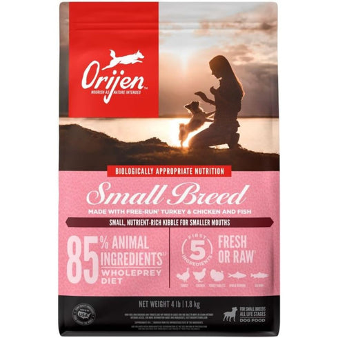 Orijen Amazing Grains Small Breed Turkey Chicken Fish Dry Dog Food 4lb - Poudre Pet & Feed Supply