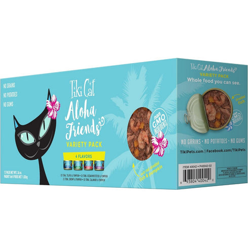 Tiki Cat Aloha Friends Variety Pack 3oz 12 Pack - Poudre Pet & Feed Supply