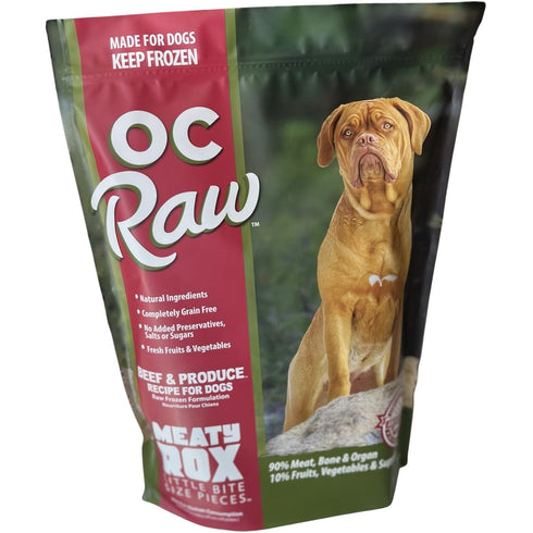 OC Raw Beef & Produce Meaty Rox Dog Food 7lb - Poudre Pet & Feed Supply