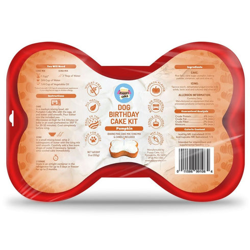 Puppy Cake Dog Birthday Cake Kit Pumpkin - Poudre Pet & Feed Supply
