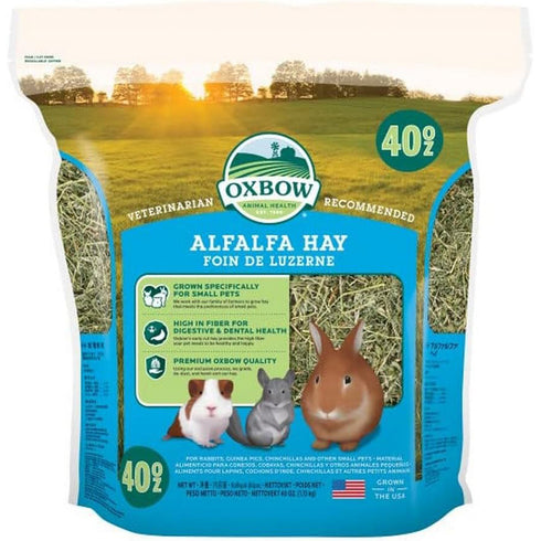 Oxbow Alfalfa Hay 40oz - Poudre Pet and Feed Supply