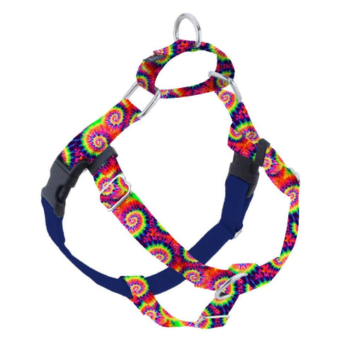 2 Hounds Design Freedom No-Pull Dog Harness Classic Tie-Dye 5/8" XS - Poudre Pet and Feed Supply