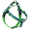 2 Hounds Design Freedom No-Pull Harness 1" Medium Electric Glow Green Plaid - Poudre Pet and Feed Supply