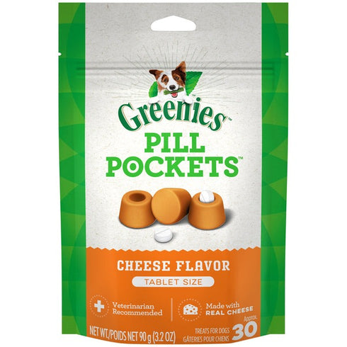 Greenies Cheese Flavored Tablet Pill Pockets 30 Count - Poudre Pet & Feed Supply