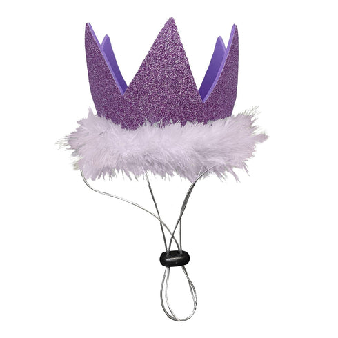 Huxley & Kent Party Crown Small Purple Poudre Pet & Feed Supply