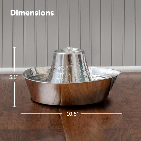 PetSafe Seaside Stainless Pet Fountain 60oz - Poudre Pet & Feed Supply 2