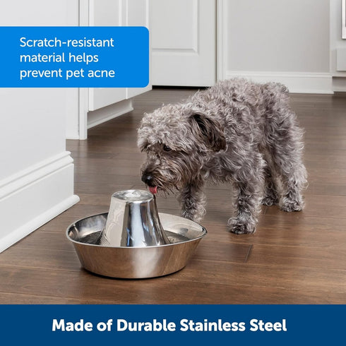PetSafe Seaside Stainless Pet Fountain 60oz - Poudre Pet & Feed Supply 5