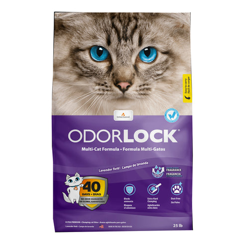 Intersand Odorlock Lavender Field Clumping Cat Litter 25lb - Poudre Pet and Feed Supply