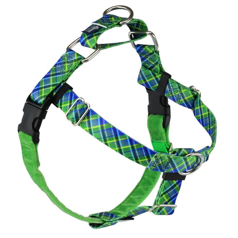2 Hounds Design Freedom No-Pull Dog Harness Electric Glow Green L - Poudre Pet and Feed Supply