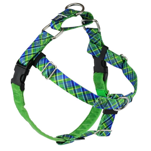2 Hounds Design Freedom No-Pull Dog Harness Electric Glow Green 5/8"S 20"24" - Poudre Pet and Feed Supply