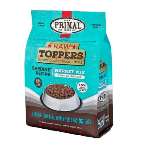 Primal Market Mix Topper Sardine Dog Cat Treats 5lb - Poudre Pet & Feed Supply