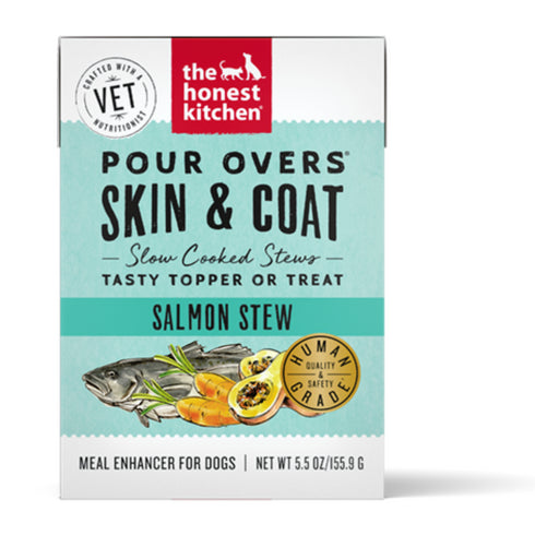 The Honest Kitchen Pour Overs Skin & Coat Salmon Stew Dog Food Topper 5.5oz - Poudre Pet and Feed Supply