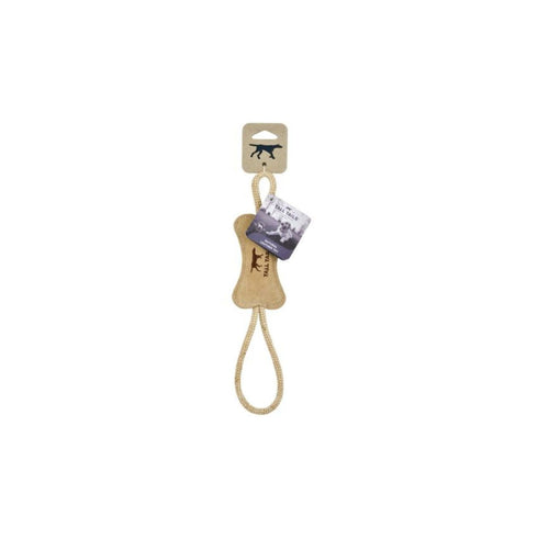 Tall Tails Leather Bone Tug 12" Toy for Dogs - Poudre Pet and Feed Supply