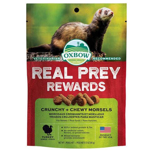 Oxbow Real Prey Rewards Turkey Ferret Treats 3oz - Poudre Pet and Feed Supply