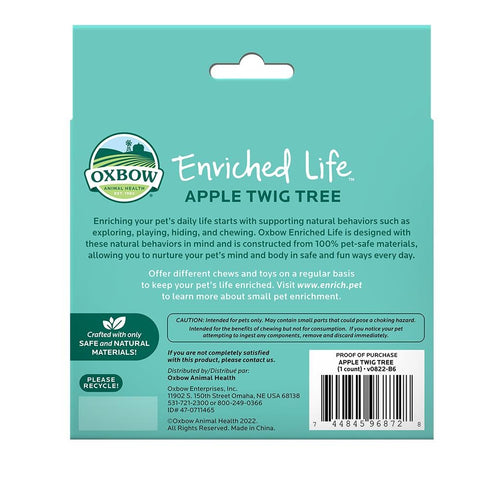 Oxbow Enriched Life Apple Twig Tree - Poudre Pet and Feed Supply