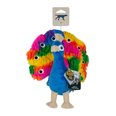 Tall Tails Plush Peacock 9" Durable Dog Toy