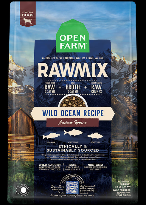 Open Farm Wild Ocean Ancient Grains RawMix for Dogs 3.5lb - Poudre Pet and Feed Supply