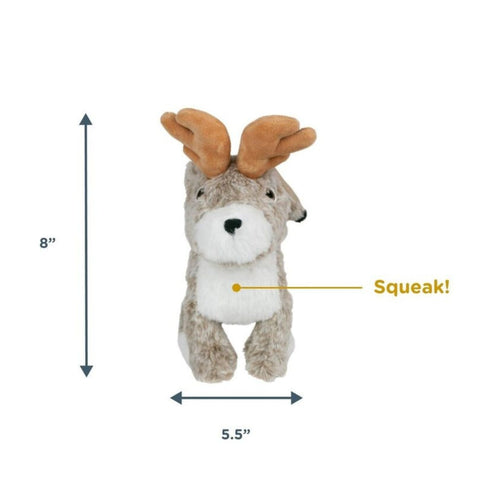 Tall Tails Plush Jackalope Twitchy 9" Dog Toy Poudre Pet & Feed Supply 3