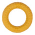 Tall Tails Goat Ring Yellow Dog Toy 3"