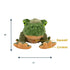 Tall Tails Plush Frog Twitchy 9" Dog Toy Poudre Pet & Feed Supply 2