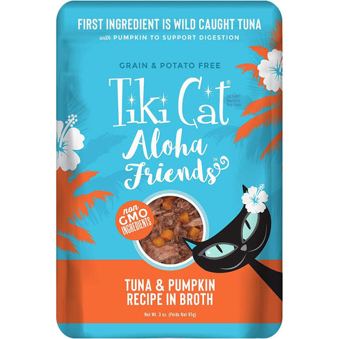 Tiki Cat Aloha Friends Tuna With Pumpkin Pouch Cat Food 3oz - Poudre Pet and Feed Supply
