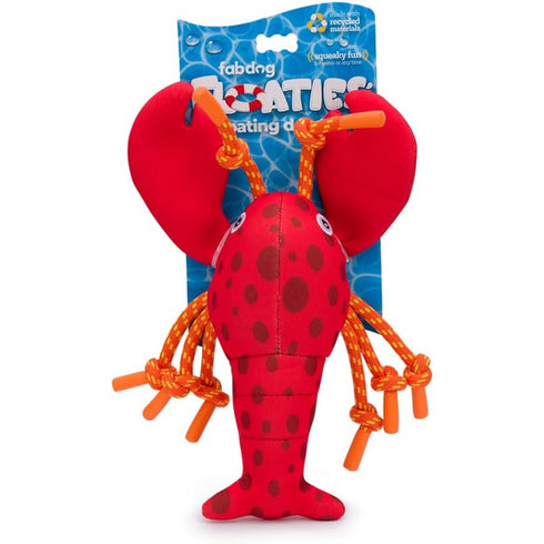 Fabdog Floatie Lobster Dog Toy