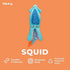 Fabdog Floatie Squid Dog Toy