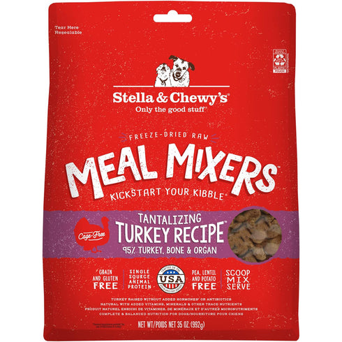 Stella and Chewy's Freeze-Dried Meal Mixers Turkey Dog Food 35oz - Poudre Pet and Feed Supply
