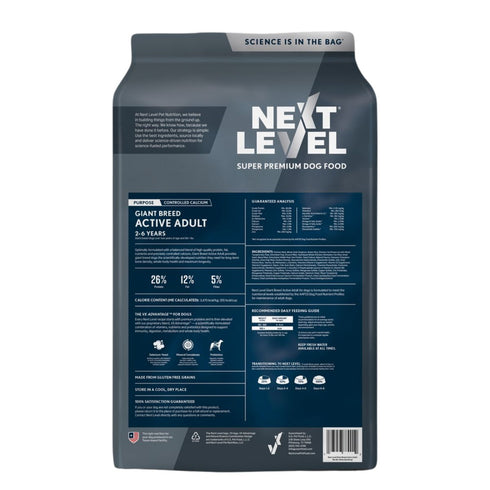 Next Level Giant Breed Active Adult Dry Dog Food 50lb - Poudre Pet & Feed Supply 2