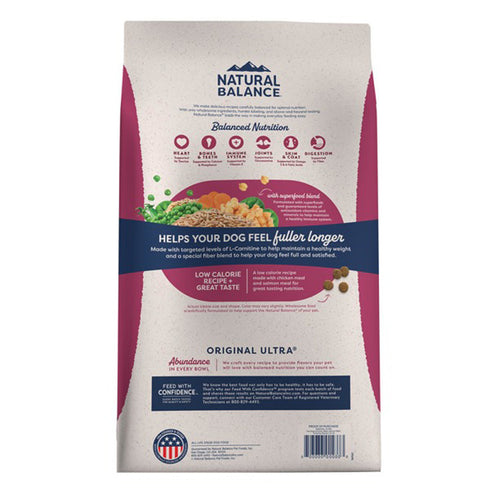 Natural Balance Fat Dogs Chicken Meal Salmon Meal & Barley Dry Food 24lb poudrefeed.com 2