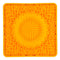 Messy Mutts Framed Dog Lick Bowl Mat Enrichment Dog Feeder Orange - Poudre Pet & Feed Supply