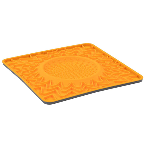 Messy Mutts Framed Dog Lick Bowl Mat Enrichment Dog Feeder Orange - Poudre Pet & Feed Supply 2
