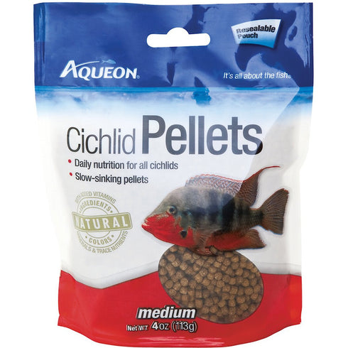 Aqueon Medium Cichlid Pellet Fish Food