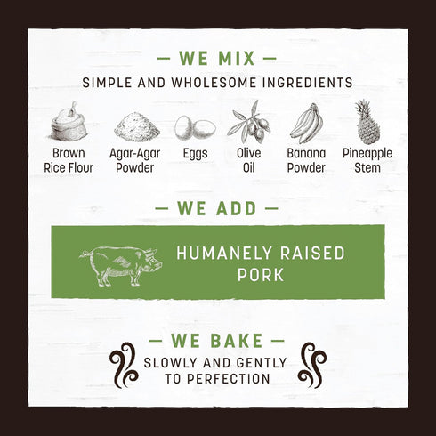 Earth Animal No-Hide Pork Chews Dog Treats 11" 2pk