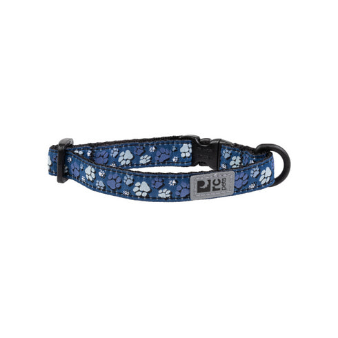 RC PETS Kitty Breakaway Collar, Fresh Tracks Blue, 8" - 10" - Poudre Pet and Feed Supply