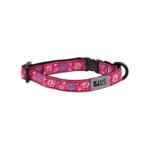 RC PETS Kitty Breakaway Collar, Fresh Tracks Pink, 8" - 10" - Poudre Pet and Feed Supply