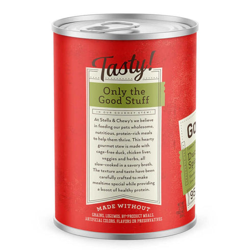 Stella & Chewy's Gourmet Duck Carrot Spinach Stew Wet Dog Food 12.5oz poudrefeed.com 2