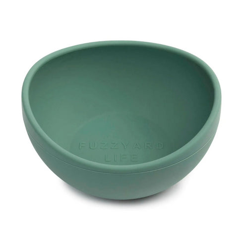 FuzzYard Life Silicone Bowl Myrtle Green Small Poudre Pet & Feed Supply