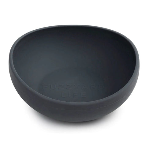 FuzzYard Life Silicone Bowl Medium Slate Grey Poudre Pet & Feed Supply