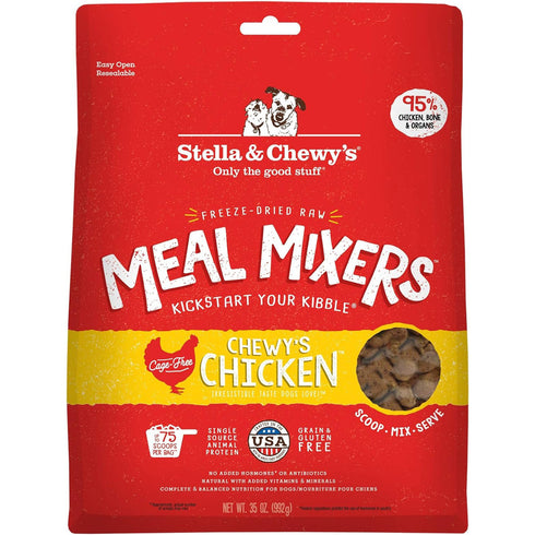 Stella & Chewy's Freeze Dried Meal Mixers Chicken Raw Dog Food 35oz poudrefeed.com
