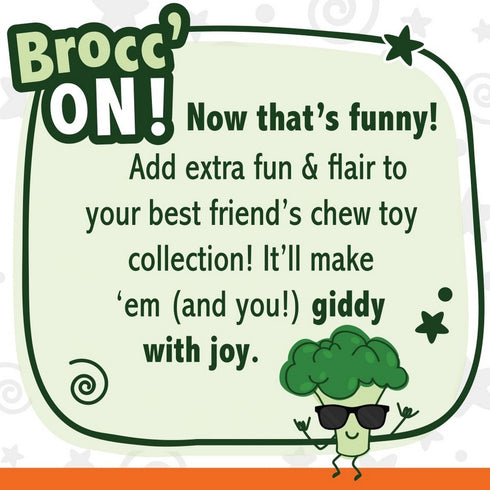 Nylabone Power Chew Broccoli Dog Toy Large Giant - Poudre Pet & Feed Supply 4