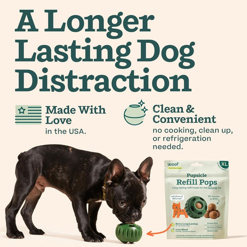 Woof Pupsicle Pops Chicken Peanut Butter Dog Treats XL 12oz poudrefeed.com 2