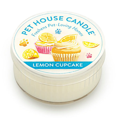 Candle Pet House Lemon Cupcake Mini Candle