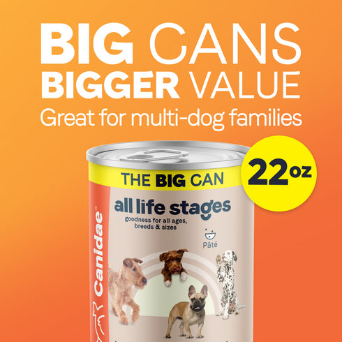 Canidae All Life Stages Wet Dog Food - Multi-Protein Chicken, Lamb & Fish - 22oz Can
