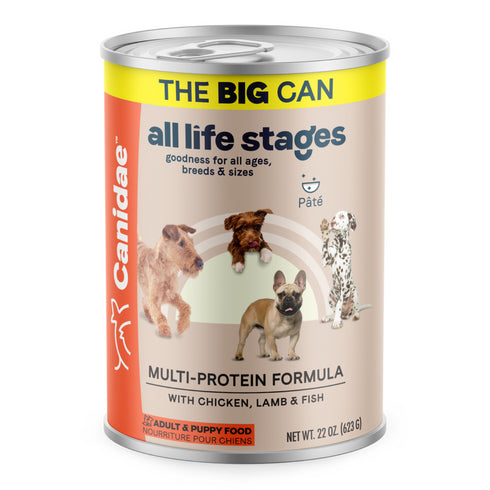 Canidae All Life Stages Wet Dog Food - Multi-Protein Chicken, Lamb & Fish - 22oz Can