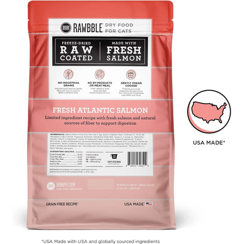 Bixbi Rawbble Salmon Dry Cat Food 3lb - Poudre Pet & Feed Supply 2