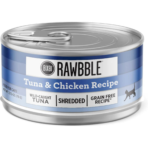 Bixbi Rawbble Shredded Tuna & Chicken Wet Cat Food 2.75oz - Poudre Pet & Feed Supply